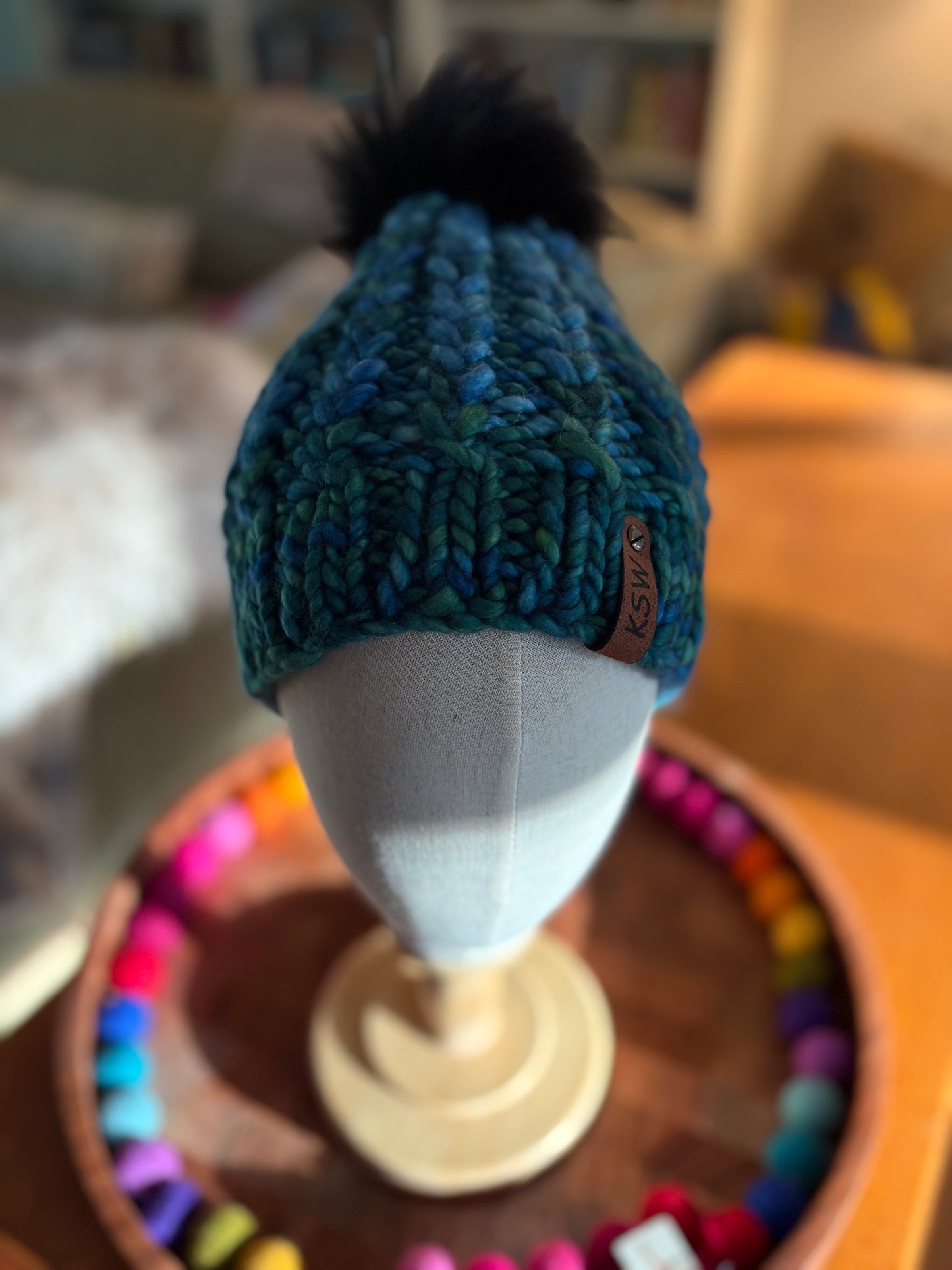 Braided Heart Beanie