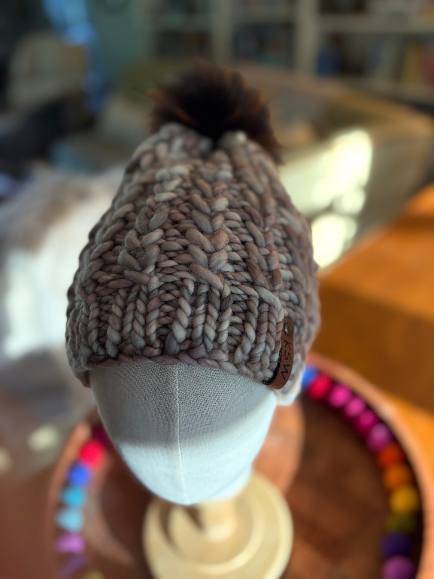 Braided Heart Beanie