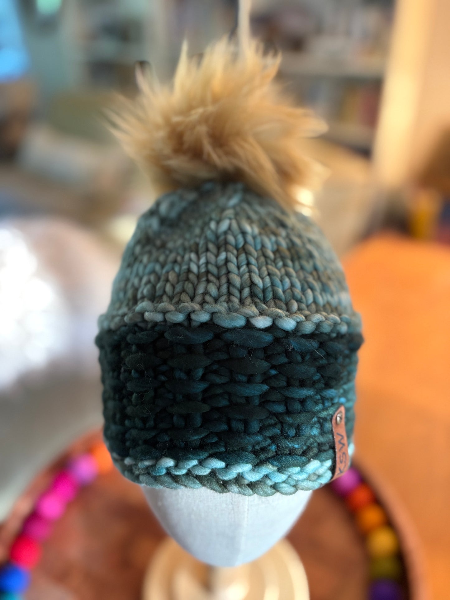 Sierra Brim Beanie with Pompom