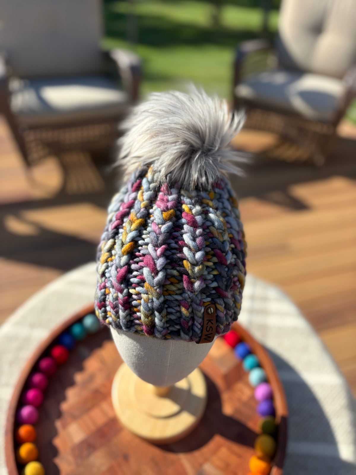 Braided Hearts Beanie