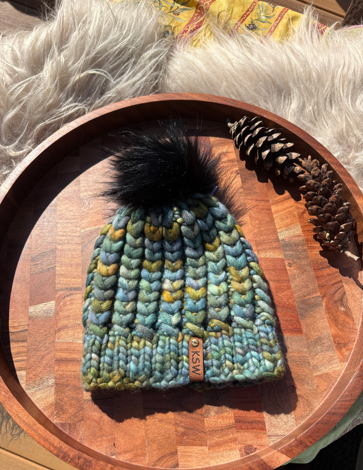 Braided Hearts Beanie