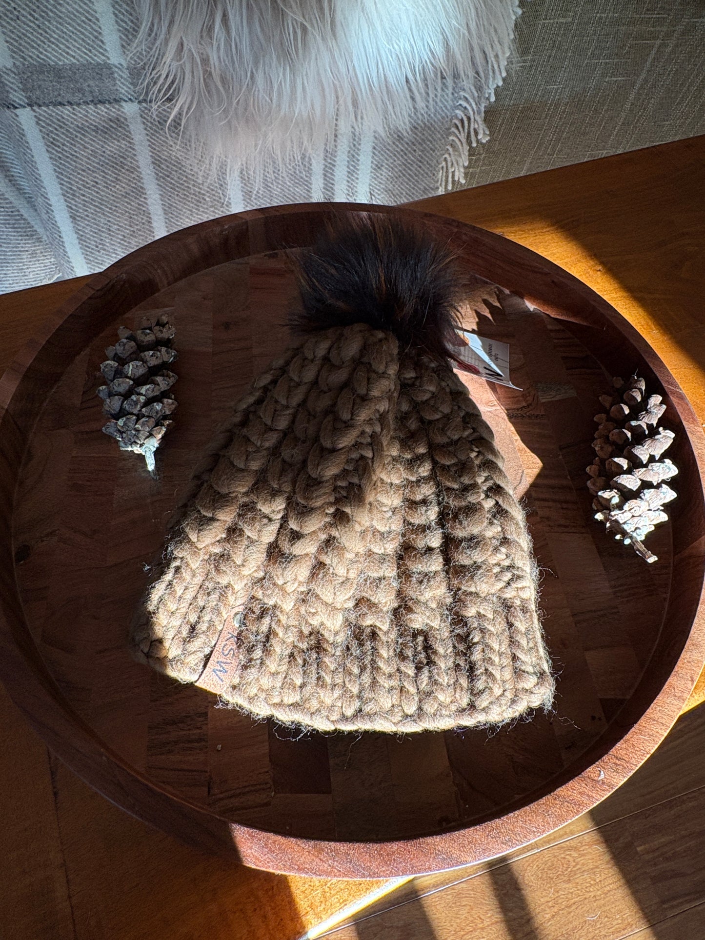 Braided Hearts Beanie