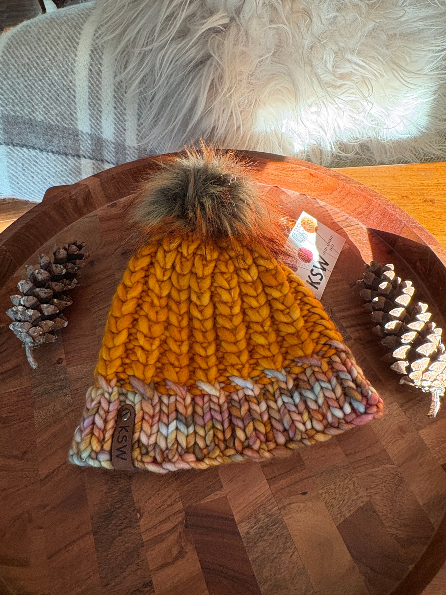 Braided Heart Beanie