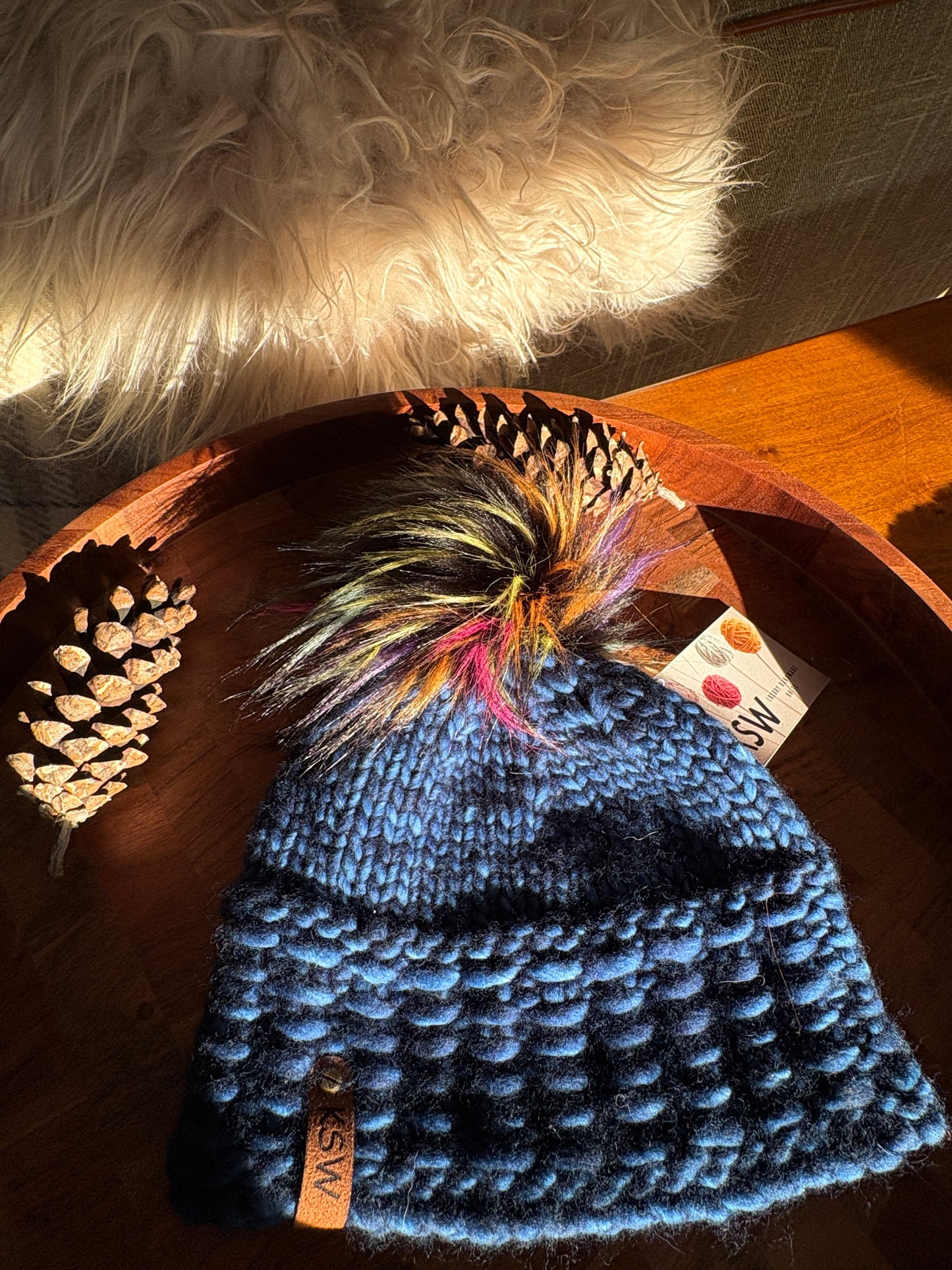 Sierra Brim Beanie with Pompom