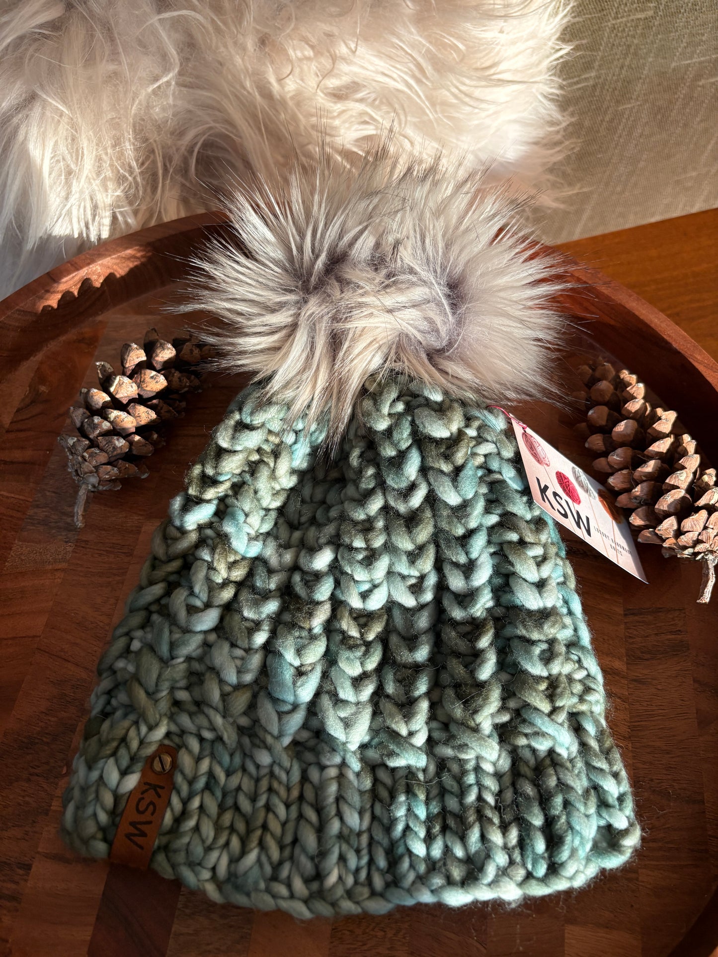 Braided Heart Beanie