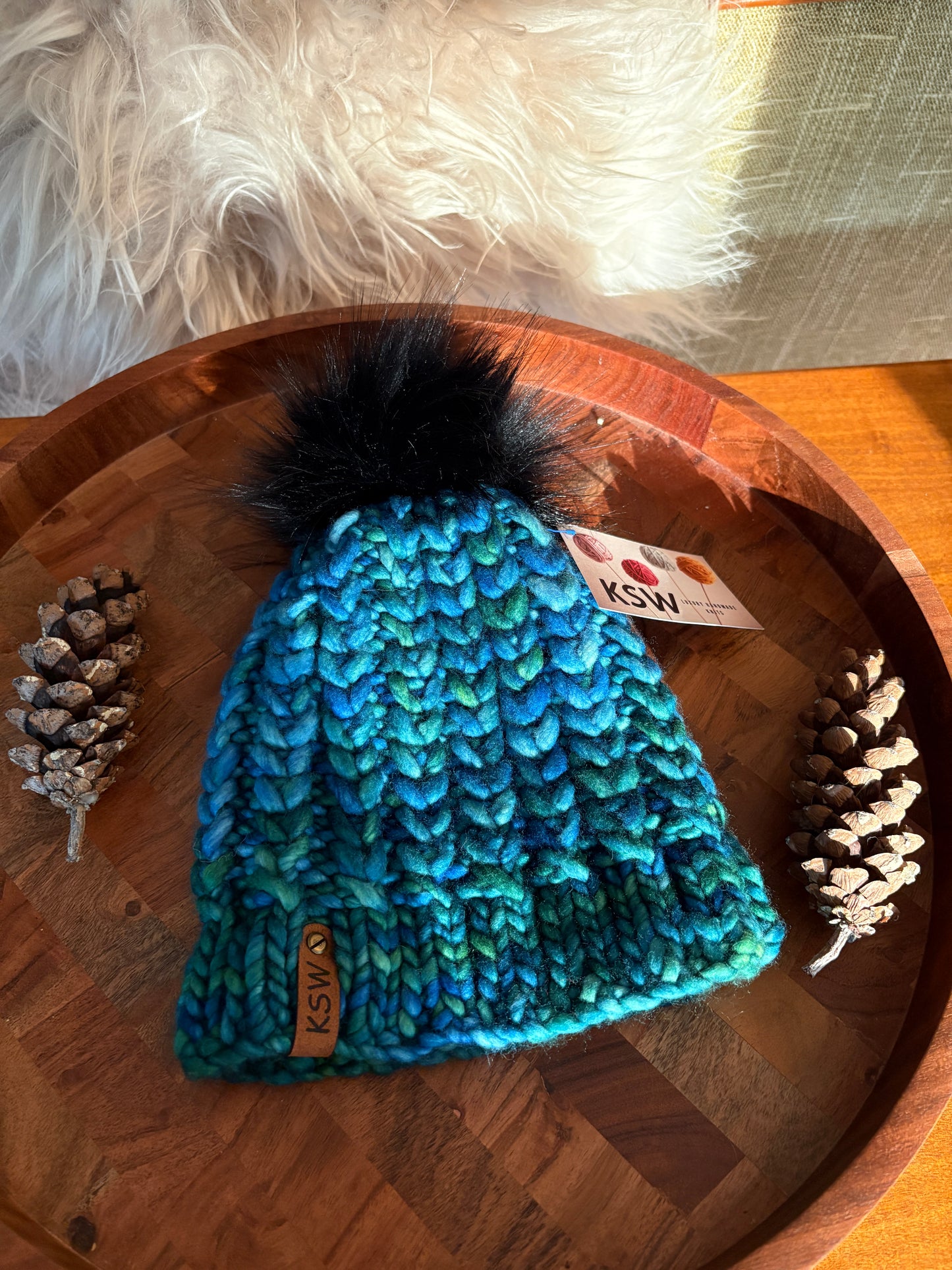 Braided Heart Beanie