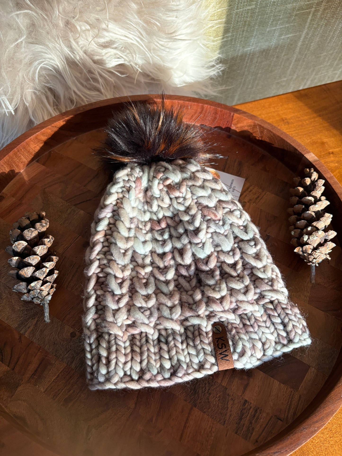 Braided Heart Beanie