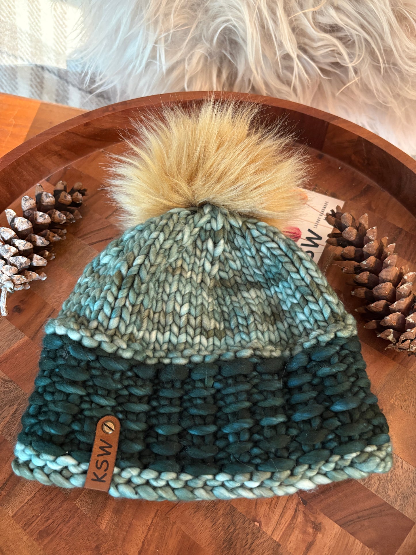 Sierra Brim Beanie with Pompom