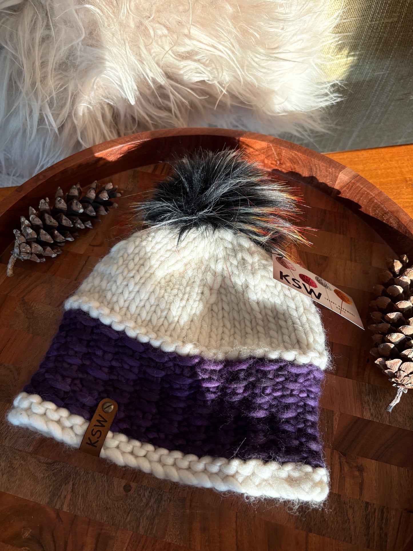 Sierra Brim Beanie with Pompom
