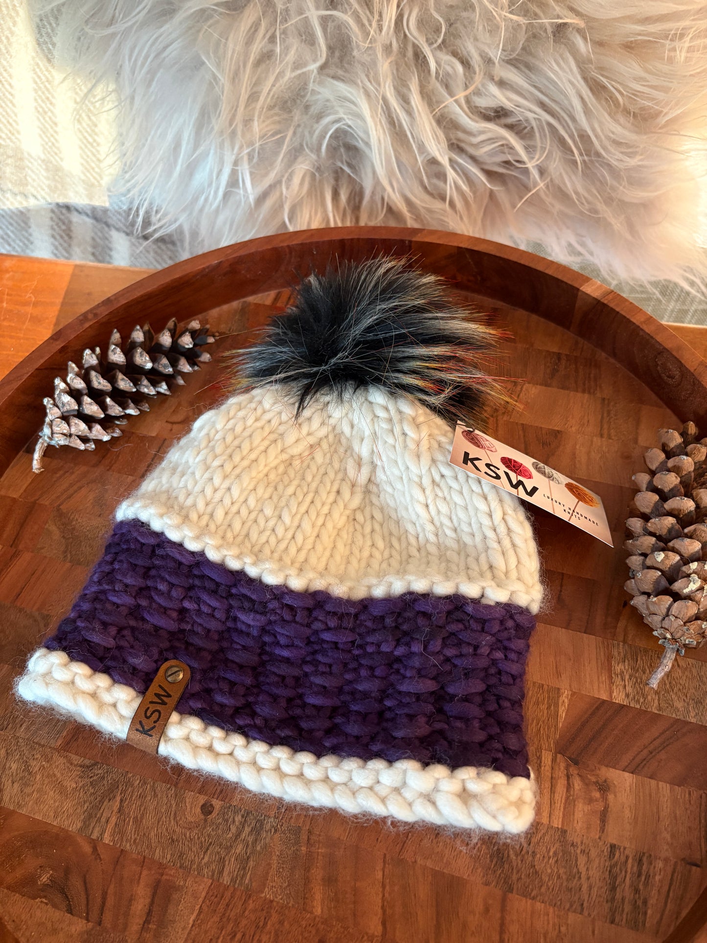 Sierra Brim Beanie with Pompom