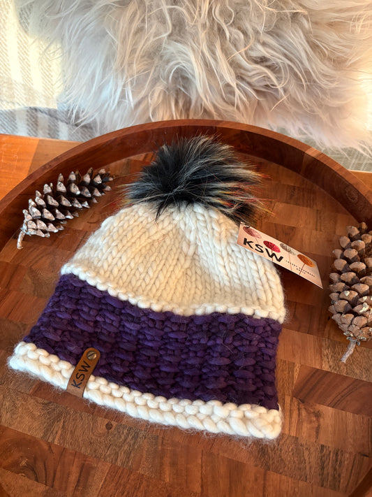 Sierra Brim Beanie with Pompom