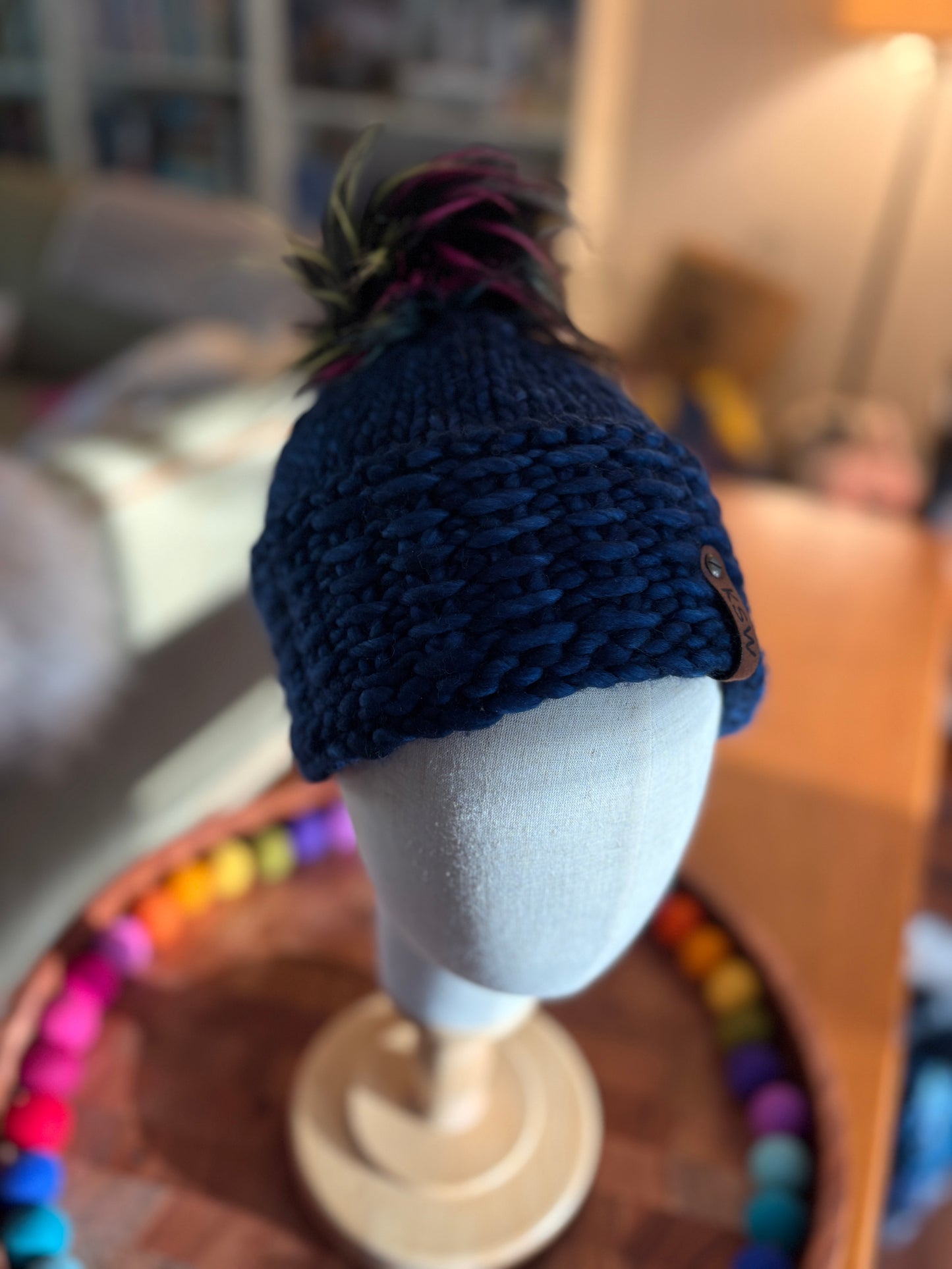 Sierra Brim Beanie with Pompom